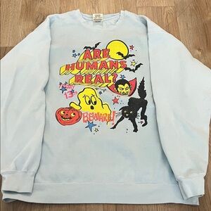 Kristen Jones “Are Humans Real?” Halloween 2024 Sweatshirt